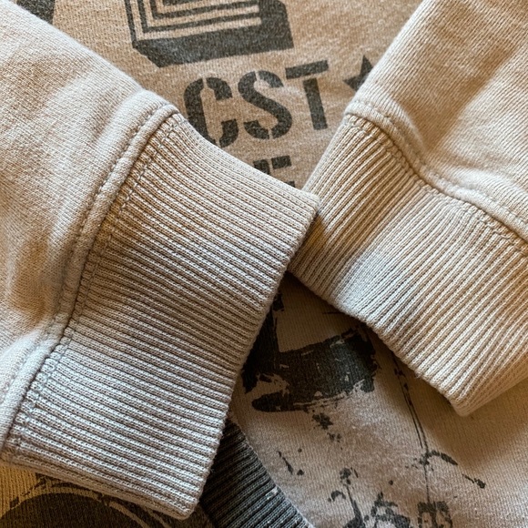 Light grey color hoodie w pocket - Picture 4 of 5